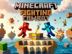 Leikur Minecrafts Fighting Combat á netinu