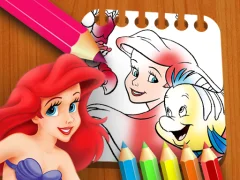 Leikur The Little Mermaid Coloring Book á netinu