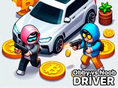 Leikur Obby vs Noob Driver á netinu