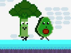 Leikur Cat Chef vs Fruits - 2 Player á netinu
