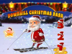 Leikur Downhill Christmas Dash á netinu