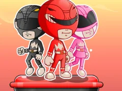 Leikur Power Rangers adventure dash á netinu