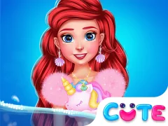 Leikur Princess Turned Into Mermaid á netinu