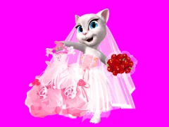 Leikur Talking Tom Angela City Wedding Boutique á netinu