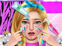 Leikur Pimple Treatment Makeover Salon á netinu