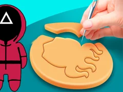 Leikur Squid Game cookie Puzzle á netinu