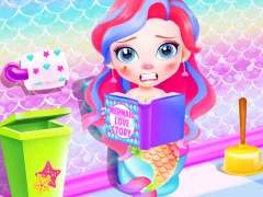Leikur Baby Mermaid Caring Games á netinu