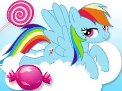 Leikur Pony Candy Run á netinu