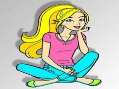 Leikur Barbie Coloring á netinu