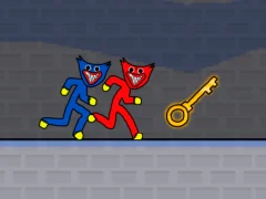 Leikur Stickman Huggy Party Duo á netinu