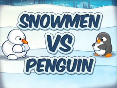 Leikur Snowmen vs Penguin á netinu