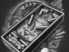 Leikur Pinball Black N White á netinu