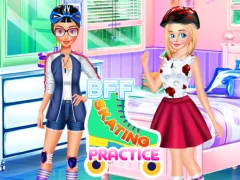 Leikur BFF Skating Practice á netinu