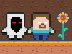Leikur Entity 303 vs Herobrine á netinu