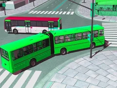 Leikur Bus Driving 3d simulator - 2 á netinu