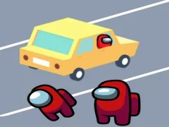 Leikur Among Us Car Race á netinu