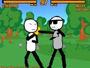 Leikur Stickman Gun- Minni bardagi á netinu
