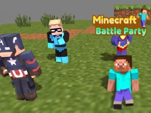 Leikur Minecraft Battle Party á netinu