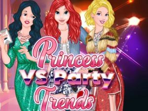 Leikur Princess vs Party Trends á netinu