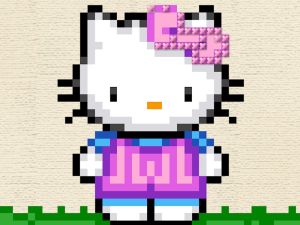 Leikur Hello Kitty Cross Stitch á netinu