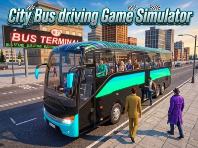 Leikur City Bus driving Game Simulator á netinu