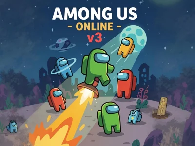 Leikur Among Us Online v3 á netinu