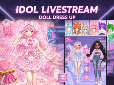 Leikur Idol Livestream: Doll Dress Up á netinu