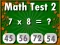 Leikur Math Test 2 á netinu