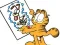 Leikur Garfield connects the dots á netinu