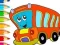 Leikur Coloring Book: Bus á netinu