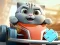 Leikur Jigsaw Puzzle: Cat Racing Driver á netinu