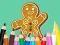 Leikur Coloring Book: Gingerbreads á netinu