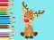 Leikur Coloring Book: Cute Christmas Reindeer á netinu