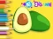 Leikur Coloring Book: Avocado Fruit á netinu