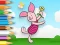 Leikur Coloring Book: Piglet Holds Toy Windmill á netinu