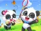 Leikur Jigsaw Puzzle: Baby Panda Spring Outing á netinu