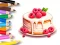 Leikur Coloring Book: Berry Cake á netinu
