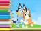 Leikur Coloring Book: Bluey And Bingo Holiday á netinu