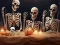 Leikur Halloween Skeleton Colony Escape á netinu