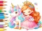 Leikur Coloring Book: Unicorn Secret Whisper á netinu