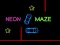 Leikur Neon Car Maze á netinu