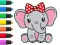 Leikur Coloring Book: Elephant á netinu