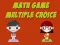 Leikur Math Game Multiple Choice á netinu