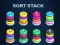 Leikur Sort Stack color Hoop Game á netinu