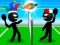 Leikur Stickman Sports Badminton á netinu