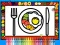 Leikur Color and Decorate Dinner Plate á netinu