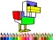 Leikur Back To School: Monster Craft Coloring á netinu