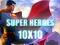 Leikur Super heroes 10х10 á netinu