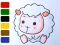 Leikur Baby sheep ColoringBook á netinu