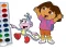 Leikur Dora The Explorer Coloring Book á netinu